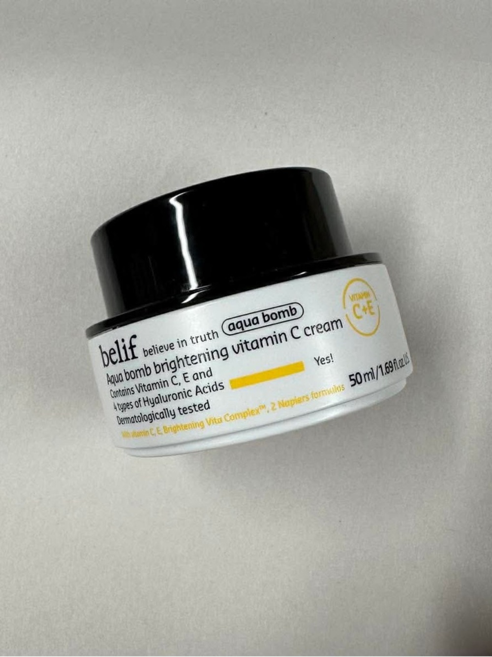 Belif Aqua bomb brightening vitamin C cream 50 ml 1.69oz New No Box